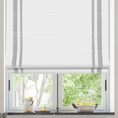 AureSun Cordless Roman Shades with Border,...