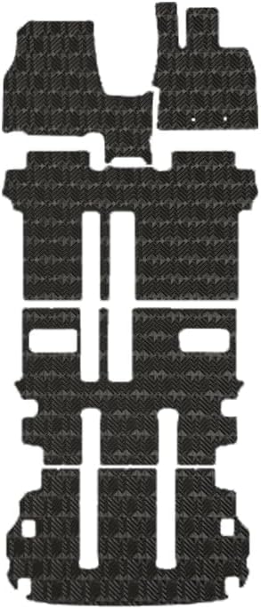 三菱 デリカD5 CV1/2/5W 後期用/8人乗り用/リアヒーター有り ゴムマット/防水 撥水 フロアマット 日本製 対応年式：平