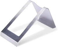 Vista 7 de CdyBox Estante de vino de acero inoxidable Soporte de botella de vino individual Exhibición (Plata)