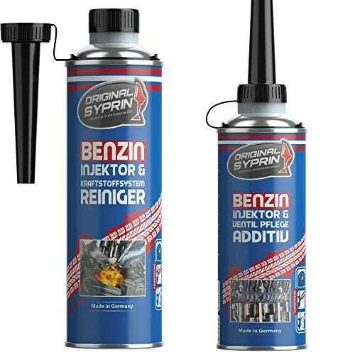 SYPRIN originele benzinereiniger + benzine-additief I benzinesysteem additief injector injectoren injectiesysteem reiniger benzine-reiniger systeemreiniger - bundel