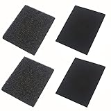 HRRIVE 4 PCS Aquarium Bio Foam Sponge Filter Media Pad, Cut-to-Size, Fish Tank Filter Accessory, for Marine and Freshwater Aquariums