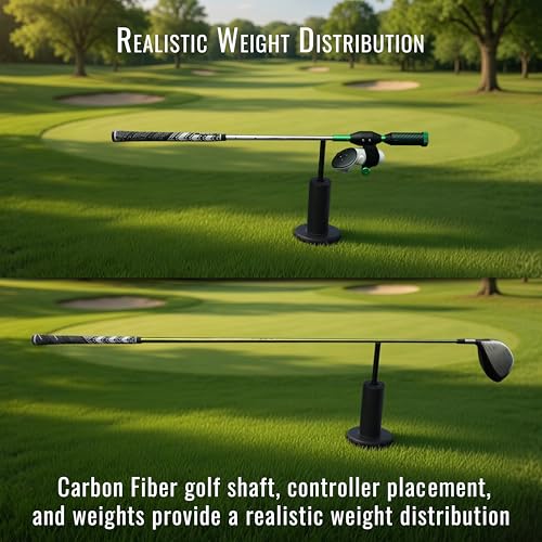 Image of DeadEyeVR - DriVR Elite Chrome - Golf Club for Quest - Realistic VR Golf Simulator Handle - Weighted VR Golf Club Grip for Enhanced Play