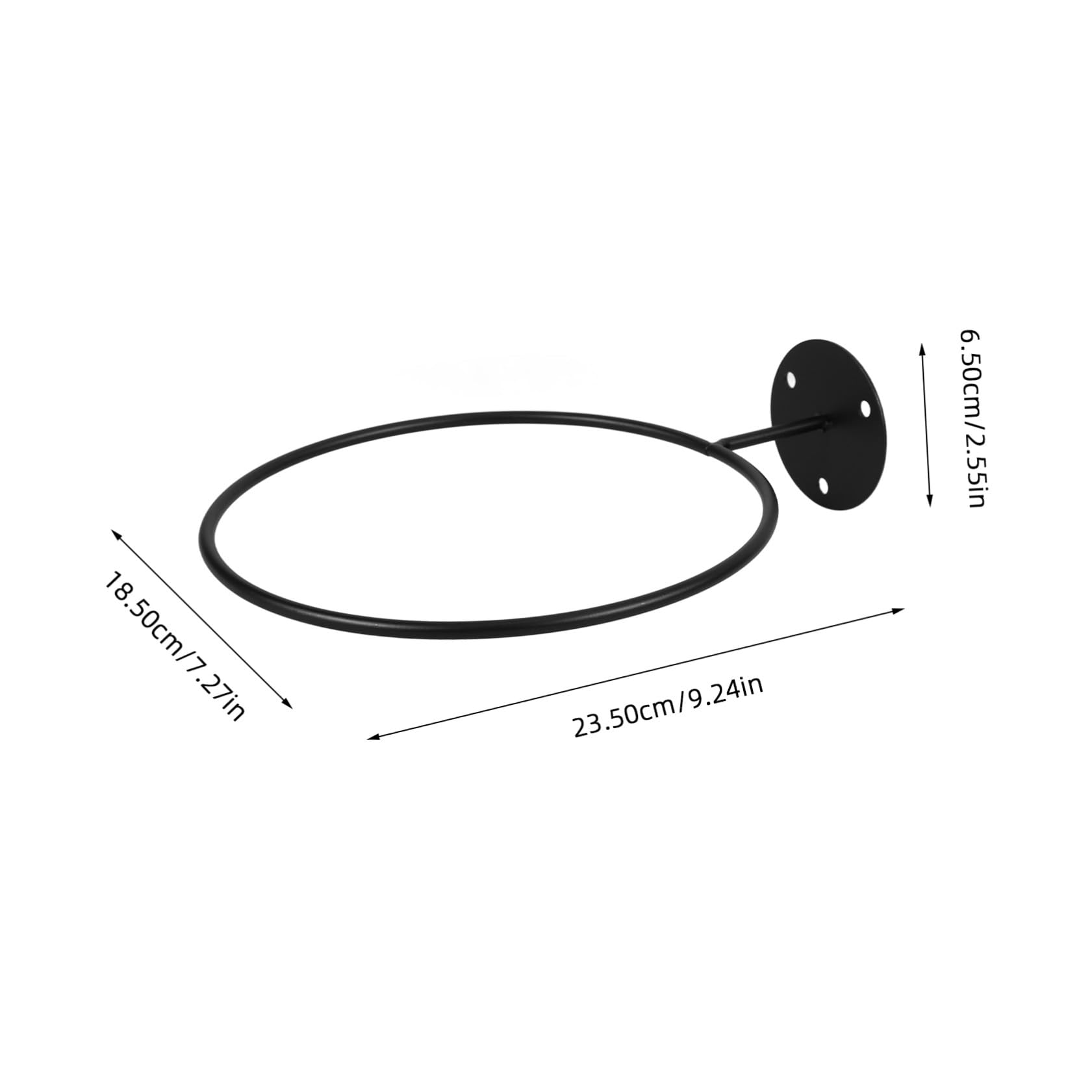 Soporte de Hierro Negro para Balones Deportivas, Estante de Almacenamiento Resistente y Firme para Balones de Fútbol, Paquete de 3 Unidades para Uso en Pared