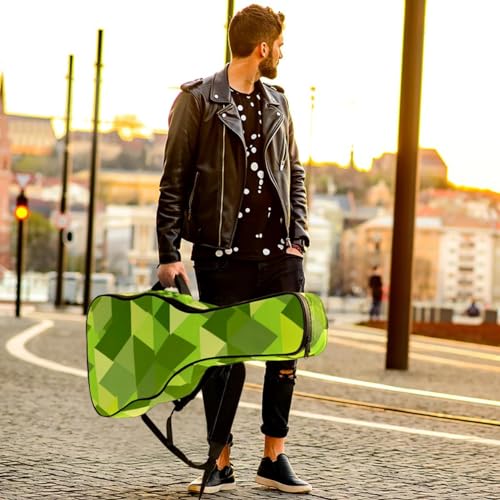 Étui guitare acoustique antichoc et imperméable vert 104cm