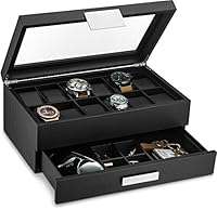 Algopix Similar Product 15 - Glenor Co Watch Box with Valet Drawer