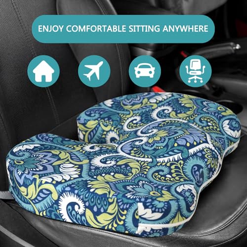 Image of Tailbone Pain Relief Cushion, Memory Foam Seat Cushion for Coccyx Sciatica Pain Pressure Relief Office Desk Chair