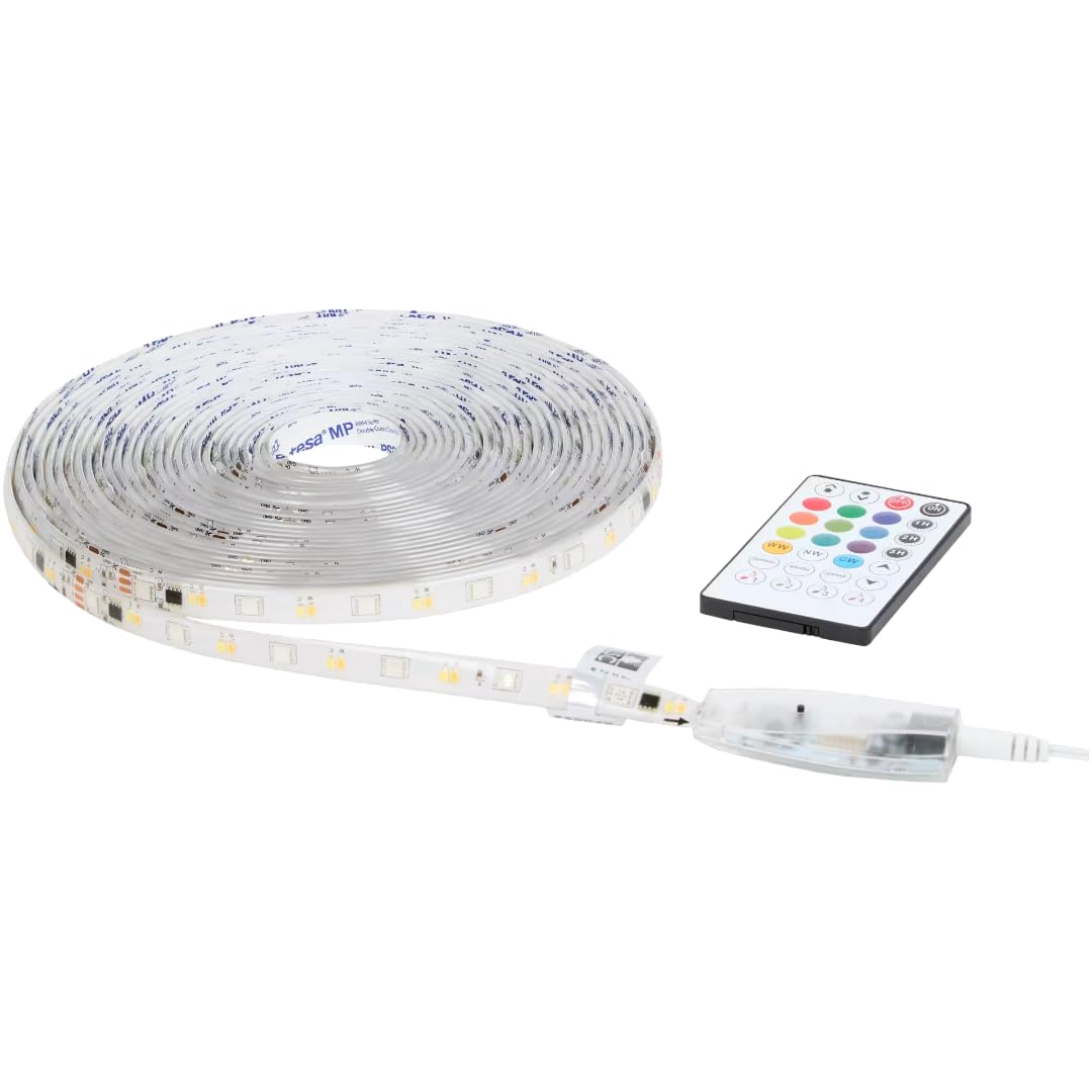 Ruban LED Connecté XXL 10 Mètres WiFi – Bandeau Lumineux RGB + Blanc Variable 1400lm – Compatible Alexa, Google Home & App – Kit Complet Grande Longueur avec Télécommande – Sécable & Dimmable