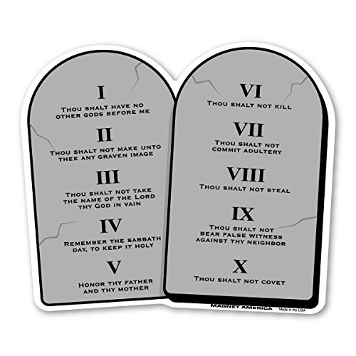 Ten Commandments Magnet by Magnet America Is 5.5