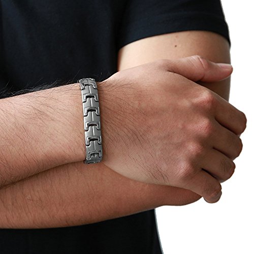 COOLSTEELANDBEYOND Squisiti Bracciale Uomo Acciaio...