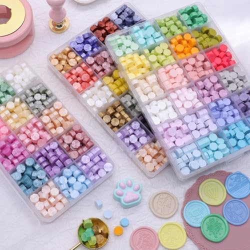 Perles de cire à cacheter pour invitations de mariage et enveloppes - 7