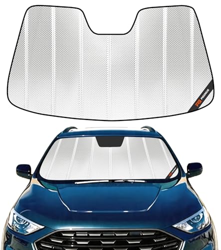 Pigenius Windshield Sun Shade for Ford Edge 2015-2024. Reflective Aluminum Film Front Window...