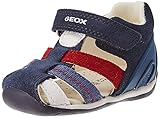 sandalias geox niño baratas Revestimiento: Cuero Geox B Each Boy B1, Sandalia Bebé-Niños, Navy/Red, 22 EU