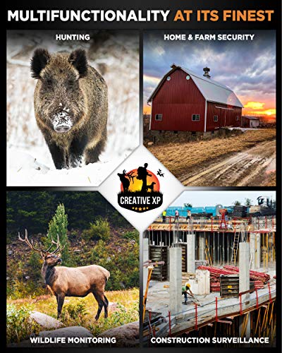 CREATIVE XP 3G Cellular Trail Cameras – Outdoor WiFi Full HD Wild Game Camera with Night Vision for Deer Hunting, Security - Wireless Waterproof and Motion Activated – 32GB SD Card + Sim Card (1-Pack) - Thumbnail 5