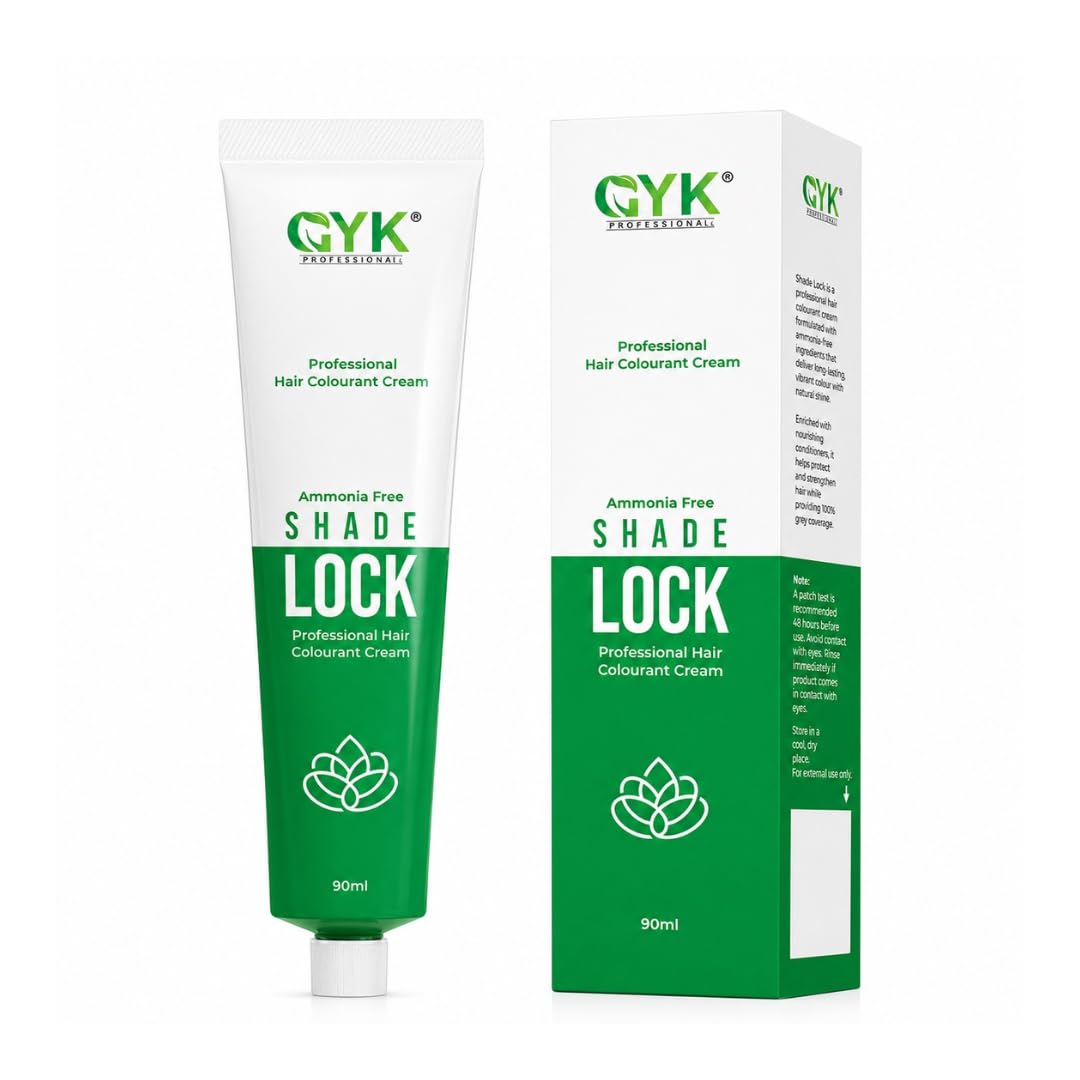 GYK Professional Hair Colourant Cream Ammonia-Free 90 ML || Long-Lasting, Vibrant Color for All Hair Types || Light Brown Hair Color-picture-25