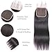 BEAUDIVA Human Hair Bundles With Closure Straight Brazilian Virgin Hair Bundles 10A Grade 100% Unprocessed Black 16, 18, 20 inches Sew-In Hair Extensions