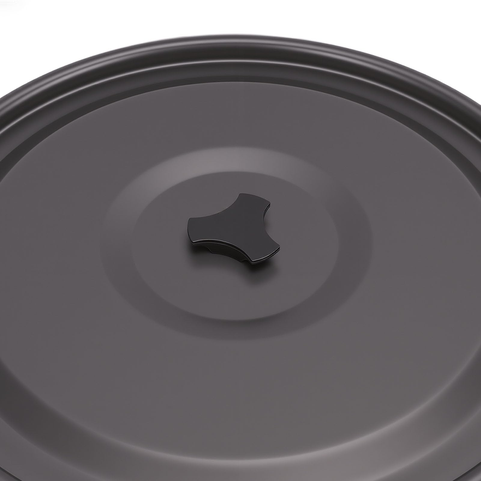 Olla Colgante para Acampar de Aleación de Aluminio con Mango Elevador de Tapa, Juego de Cocina para Olla Colgante Portátil Grande para Exteriores de 15 L para 8-10 Personas, para