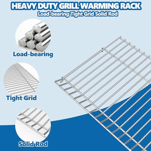 Image of SafBbcue Grill Warming Rack for Traeger Woodridge TFC97XLH TFB97JLH TFC97JLK, Stainless Steel Grill Upper Rack Replacement Parts for Traeger Wood Pellet Grill