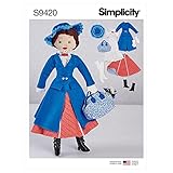 Simplicity Herbstkollektion Simplicity SS9420OS Stoffpuppe und Kleidung, 43,2 cm, Einheitsgröße