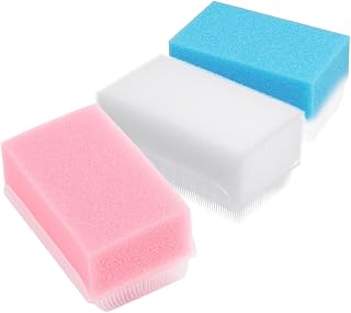 NOLITOY 3pcs Sensory Bathing Brushes Soft Body Scrubber for and Sensory Development Includes and Colors