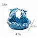 JJVIHAHA Dolphin Resin Statue with Wave Base, Handcrafted Sea Life Sculpture，Small Desktop Decor for Home Office Shelf, Mini Dish for Keys Coins Jewelry, Romantic Gift for Mom Girlfriend Grandma.