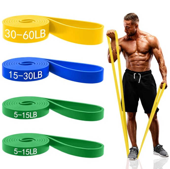 Resistance Bands for Working Out, Pull Up Assistance Bands Set for Men & Women,Latex Workout Bands, Eexercise Bands Resistance for Body Stretching,