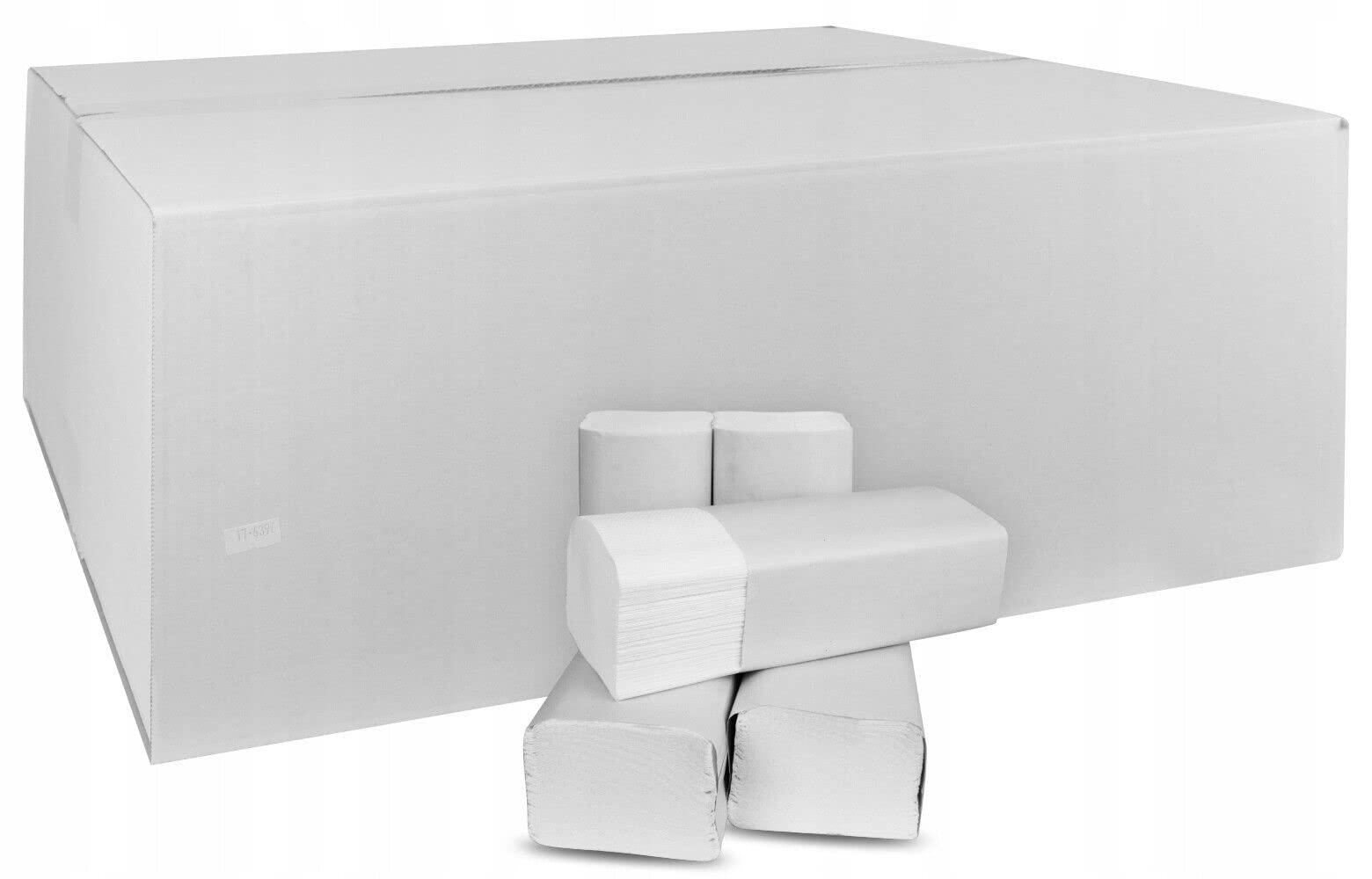 4000 Blatt Falthandtücher Papierhandtücher Premium, V/ZZ-Falz, 2lagig 25 x 21 cm ZZ-Falz weiß, Cellulose