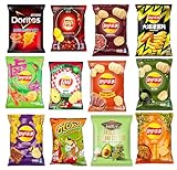 Generic Lays-doritos-Fritos Asia Variety Pack TWELVE BAGS (12) from around Asia (China, Taiwan, Thailand, Japan and More) NO DOUBLES (Country and type will vary)