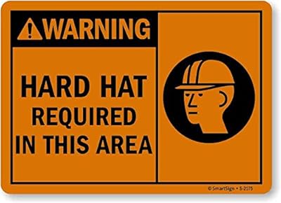 SmartSign “Warning - Hard Hat Required in This Area†Sign | 10