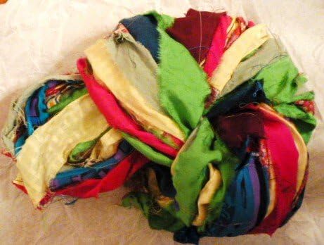 Recycled Sari Nepal Silk Ribbon Multicolored Yarn