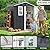 DAUSOLA 6x4 FT Outdoor Storage Shed, Metal Garden Tool Shed with Updated Frame Structure, Lockable Doors and Windows, Ideal for Backyard Garden Patio Lawn, Grey