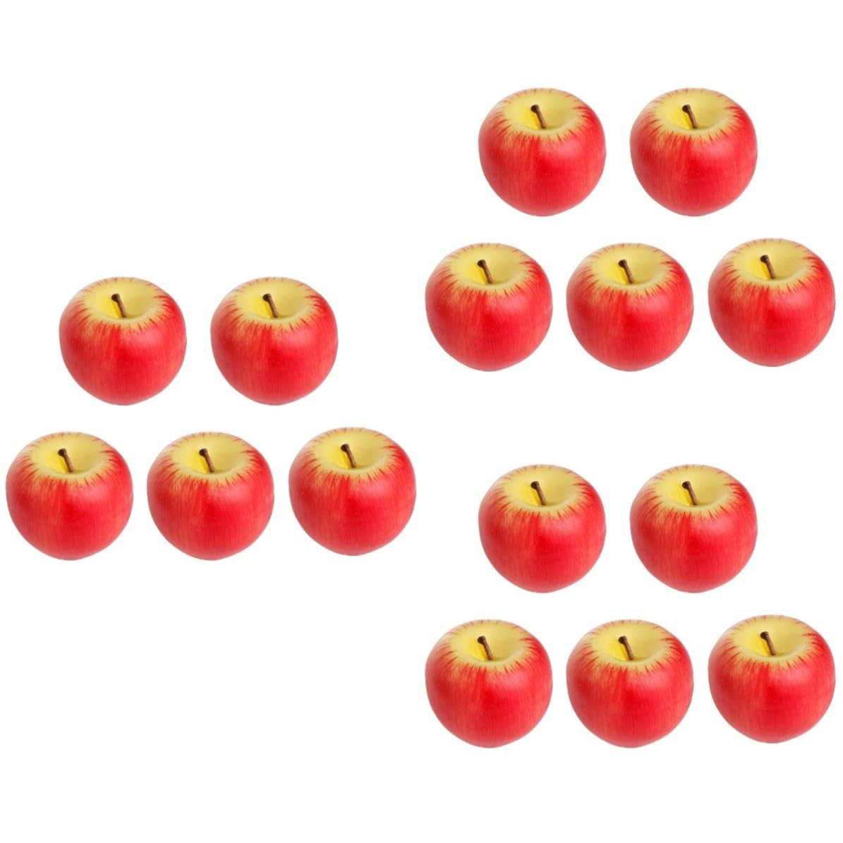 BESPORTBLE 15 Unidades Vela de Fruta de Simulación de Manzana Roja en Cera