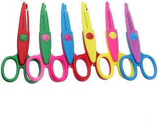 Kit 6 Tesouras De Artesanato, Tesoura Para Professores, Estudantes, Álbuns, Fotos DIY, Decorativas, Scrapbook  