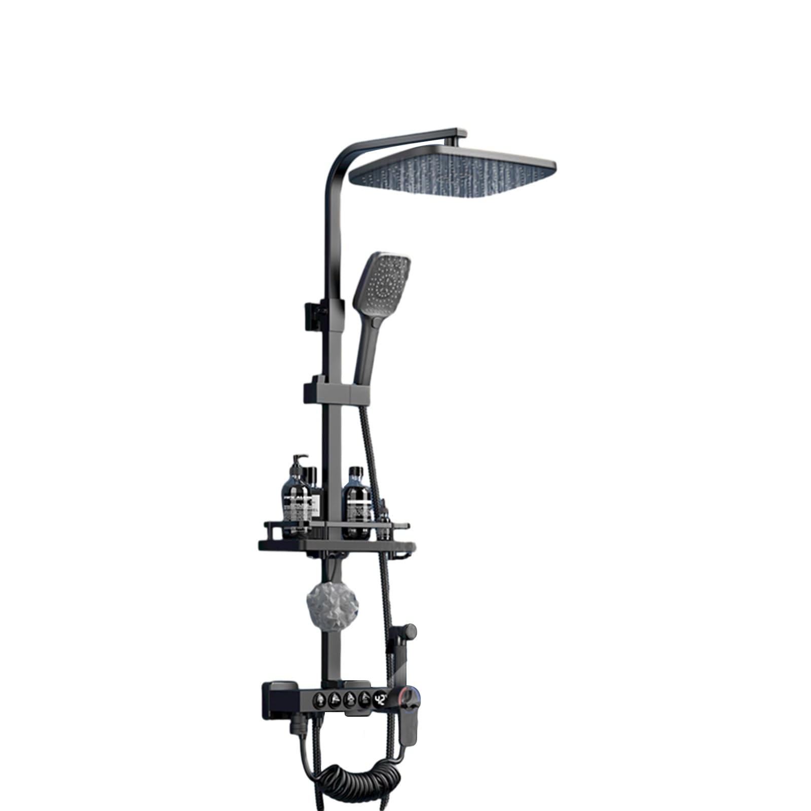 Pommeau de douche à effet pluie 4 fonctions pour votre salle de bain moderne