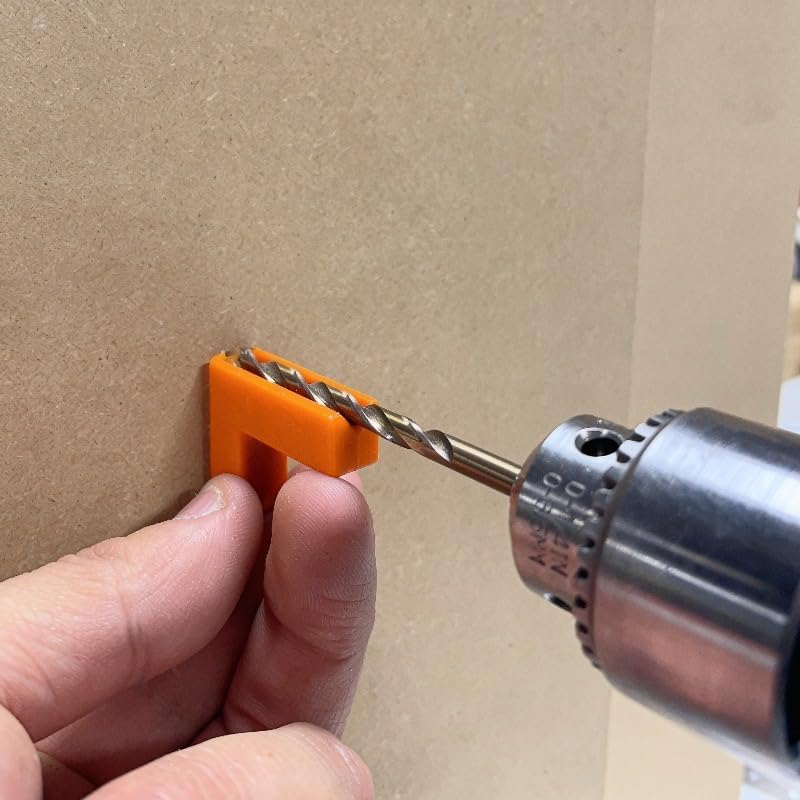 3pcs Drill Guide Positioner for Precision Drilling, Drill Bit Alignment Tool, for DIY Home Improvement, Woodworking, Metalworking (orange)