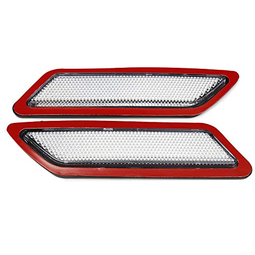 Image of Bumper Crystal Smoke Reflector Side Marker Lights 2011-2015 For BMW F30 F31 3-Series Base Model (White)
