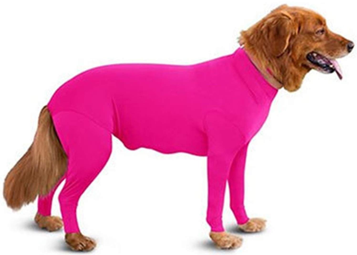 DHGTEP Four Feet Dog Lightweight Pajamas Dog Jumpsuits 4 Legs Dog Onesies T-Shirt Puppy Pet Costume for Large Medium Dogs (Color : Rose red, Size : M)
