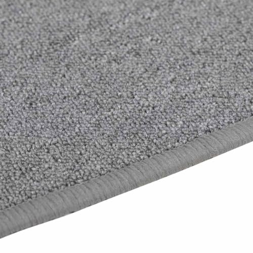 Tapis de passage antidérapant gris clair 100x300 cm lavable pour salon - 8