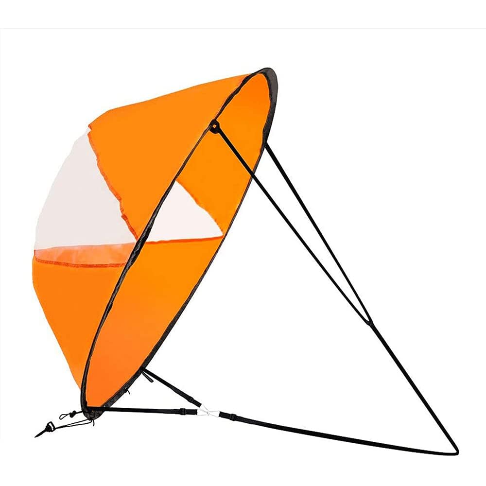 Sarini 42 Zoll Kajak-Windsegel-Paddel, Downwind-Windsegel-Set, Popup-Windsegel-Paddleboard-Zubehör für Schlauchboote, Kajaks und Kanus