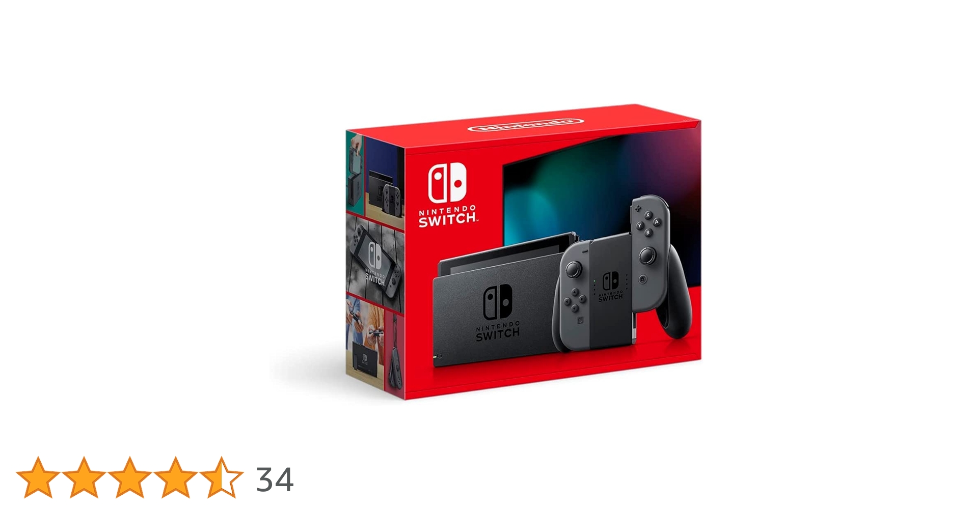 Nintendo Switch Console with Gray Joy-Con (Japanese Version