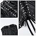 Insgoth Women Punk Y2k Strapless Crop Tank Tops - Lace up Backless Cross Fashion Summer Disco, Black