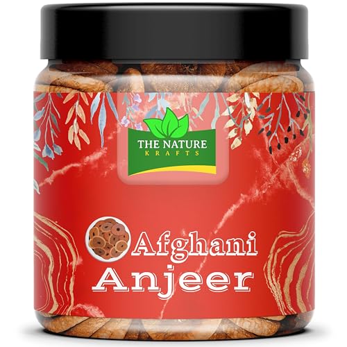 The Nature Krafts Afghani Anjeer, Premium Dried Figs | Fig/Afghanistan Anjir Dry Fruit (1kg)