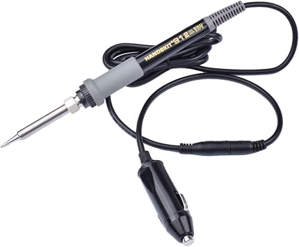 HANDSKIT 35W 12V Adjustable Temperature Soldering Iron Kit for Electronics
