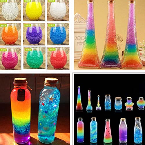 Wasserperlen, 50.000 bunte Perlen, dekorativ & farbenfroh, ungiftig & biologisch abbaubar, Gelperlen für Blumen und Pflanzen