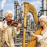 Mozartklänge in einer Raffinerie