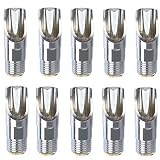 BUYGOO 10-Pack 304 Stainless Steel Heavy Duty Pig Nipples