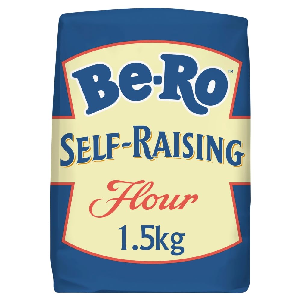 Be-Ro Self Raising Flour 1.5 kg, Premium Self‑Raising Baking Flour for Light Cakes & Sponges (Pack of 1)