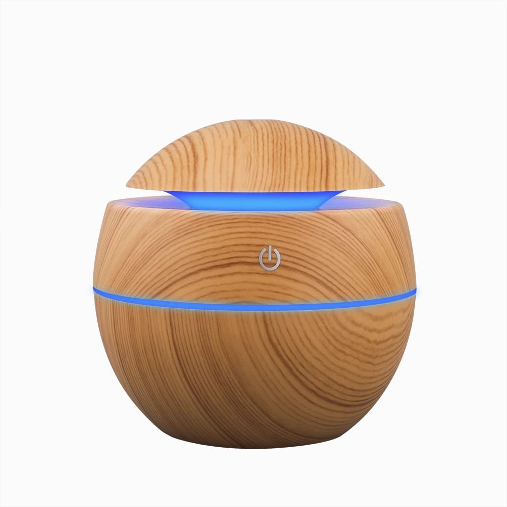 Luftbefeuchter Schlafzimmer Luftbefeuchter Electric Air Aroma Diffusor Ultraschall 13 0ml Luftbefeuchter ätherischer Öl Aromatherapie Nebel for Zuhause (Color : Bruin)