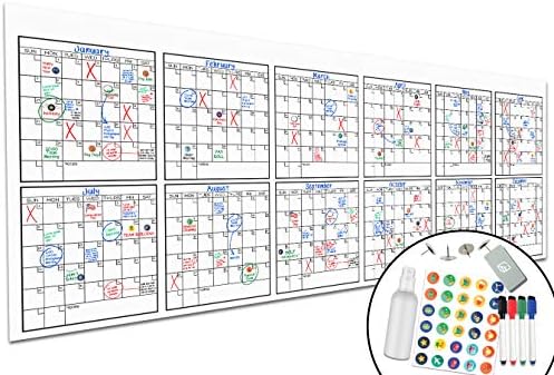 Amazon.com: Large Dry Erase Wall Calendar - 36