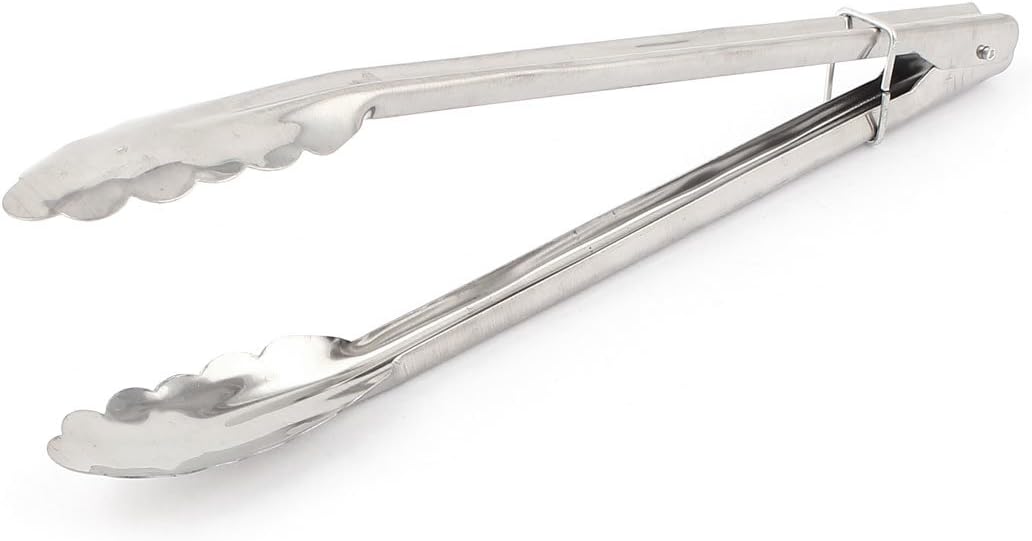 Stainless Steel Kitchen Salad Ice Cake Bread Food Tong Clip 29cm Long Tongs Tongs