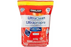 Kirkland Signature Ultra Clean Laundry PACS Pack of 152, Large, Red